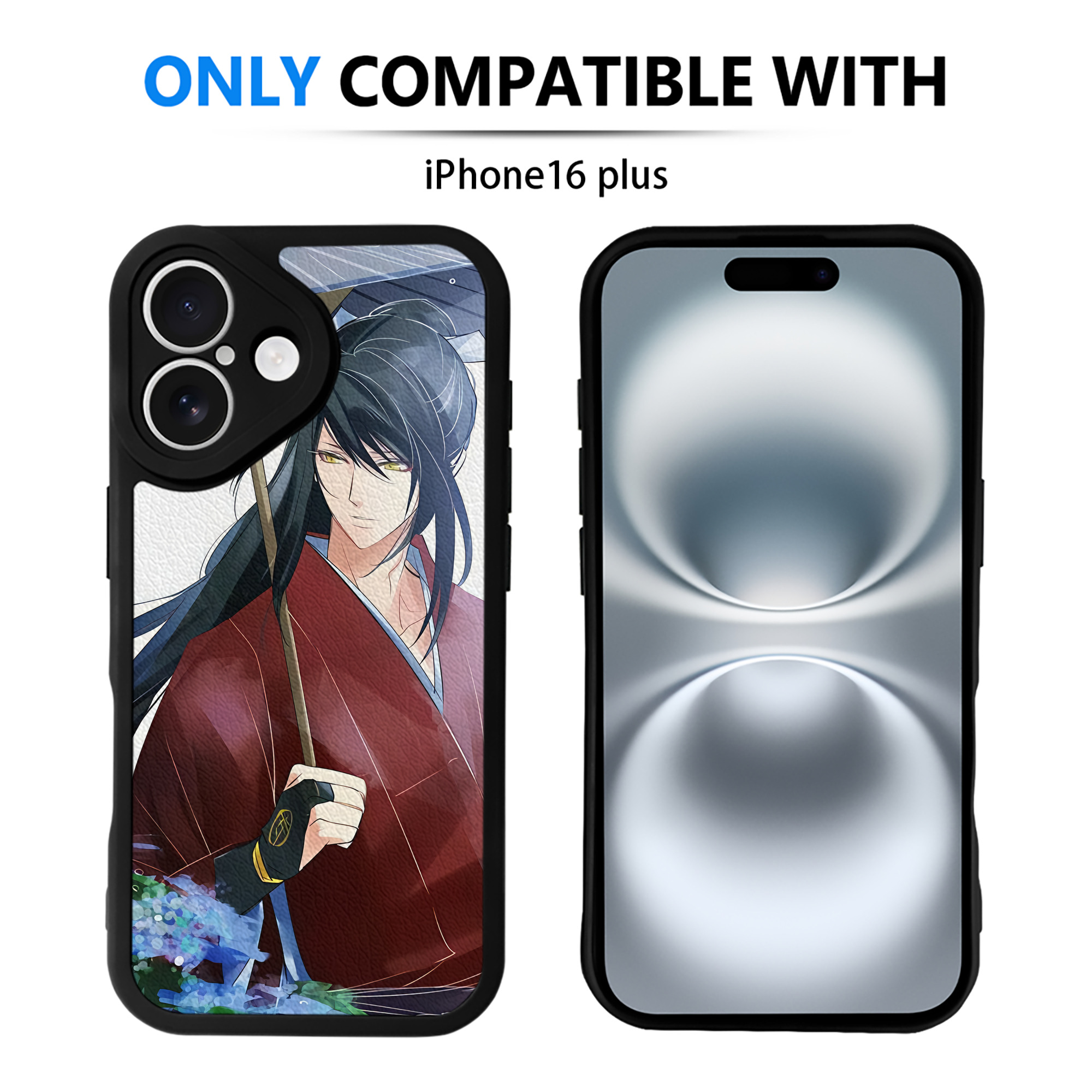 （画像用） 刀剣乱舞 Touken Ranbu 【iPhone 16シリーズ対応】シリコンスマホケース（レザー調） 材質：シリコン